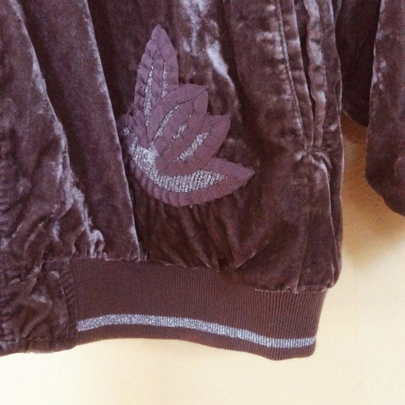 Anthropologie West End Embroidered Velvet Bomber - Picture 6 of 8